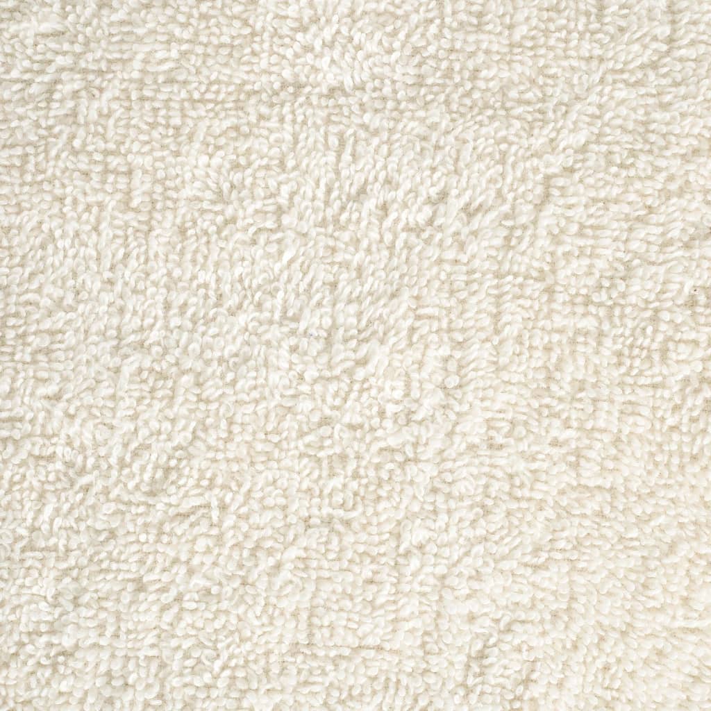 vidaXL Ręczniki premium SOLUND, 10 szt., kremowe, 70x140 cm, 600 g/cm²