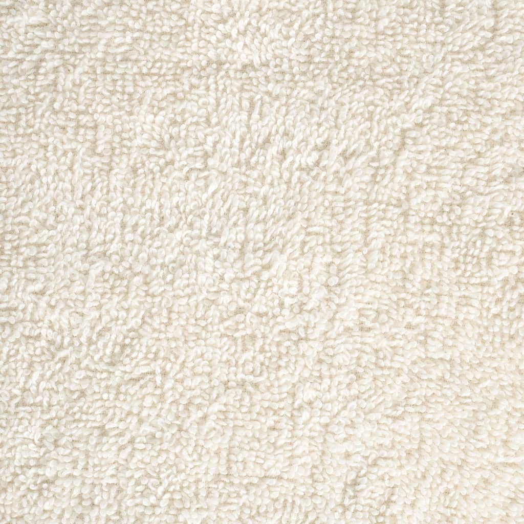 vidaXL Ręczniki premium SOLUND, 2 szt., kremowe, 100x200 cm, 600 g/cm²