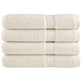 vidaXL Ręczniki premium SOLUND, 4 szt., kremowe, 100x200 cm, 600 g/cm²