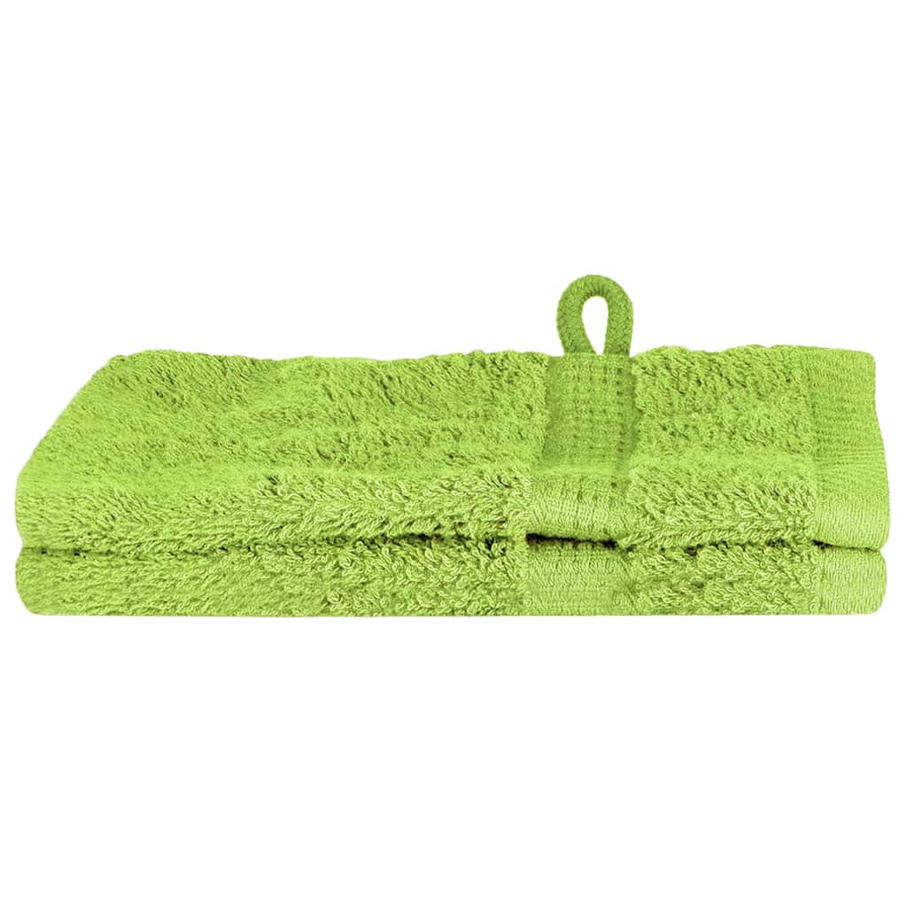 vidaXL Ręcznik Gościnny SOLUND 2 szt. Zielony 15 x 21 cm 550 gsm