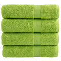 vidaXL Ręczniki premium SOLUND, 4 szt., zielone, 50x100 cm, 600 g/cm²