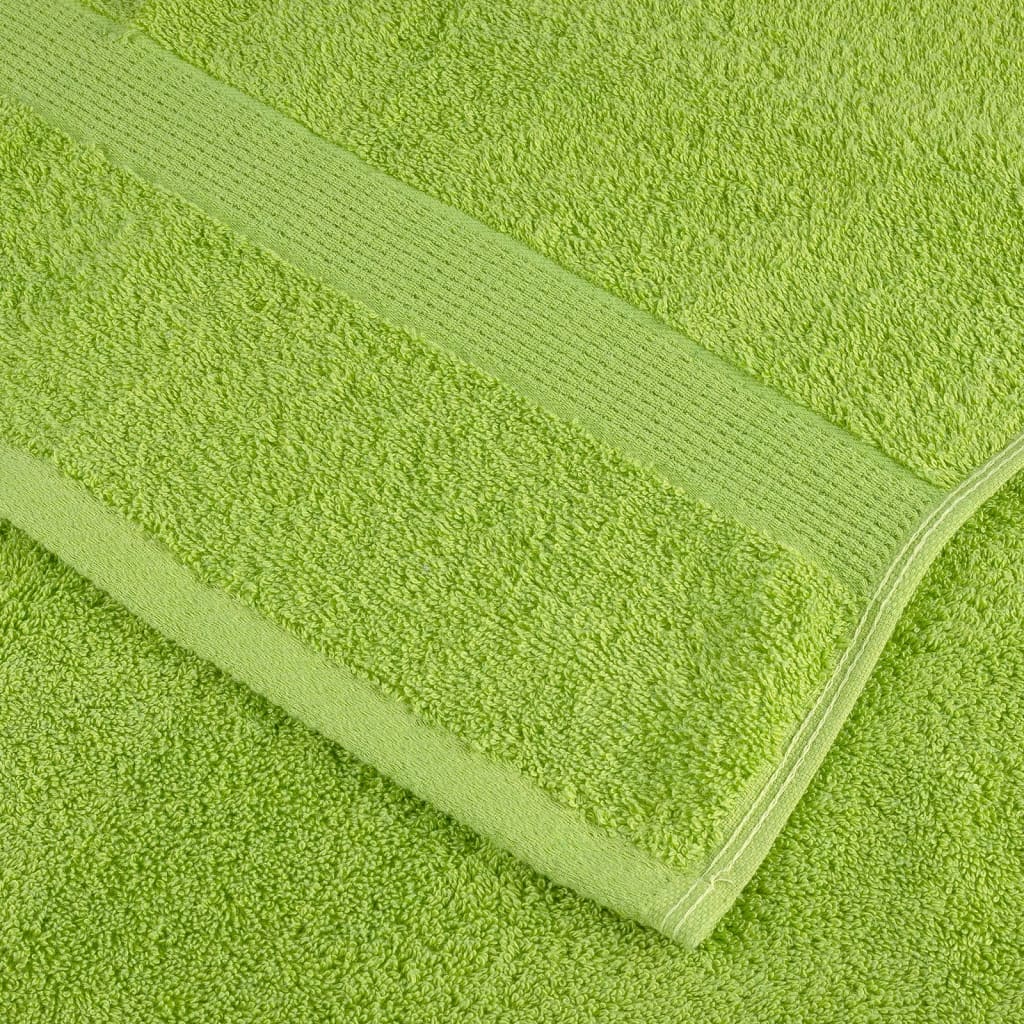 vidaXL Ręczniki premium SOLUND, 4 szt., zielone, 50x100 cm, 600 g/cm²