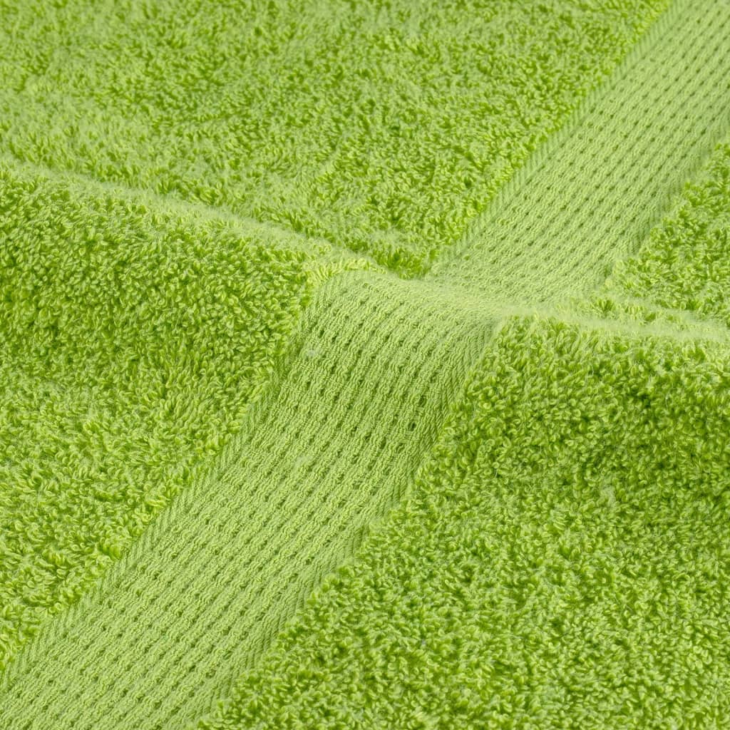 vidaXL Ręczniki premium SOLUND, 4 szt., zielone, 50x100 cm, 600 g/cm²