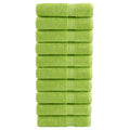 vidaXL Ręczniki premium SOLUND, 10 szt., zielone, 50x100 cm, 600 g/cm²