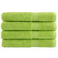 vidaXL Ręczniki premium SOLUND, 4 szt., zielone, 80x200 cm, 600 g/cm²