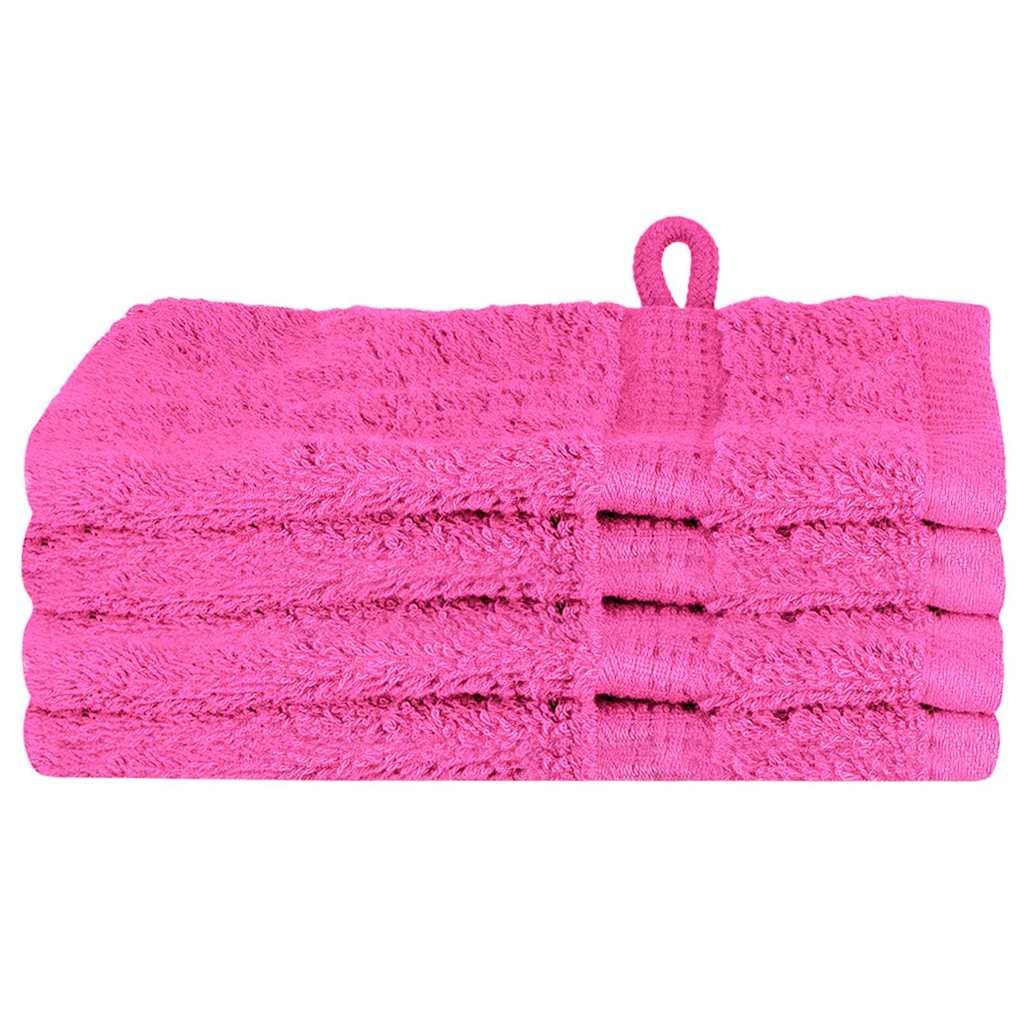 vidaXL Ręcznik Gościnny SOLUND 4 szt. Różowy 15 x 21 cm 550 gsm