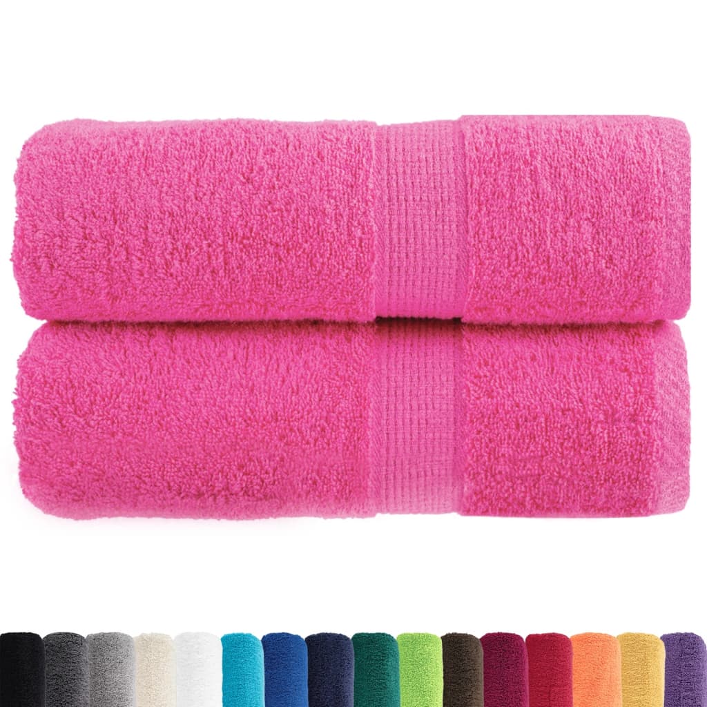 vidaXL Ręczniki toaletowe Premium SOLUND 2 szt. Różowe 30x30 cm 600 gsm