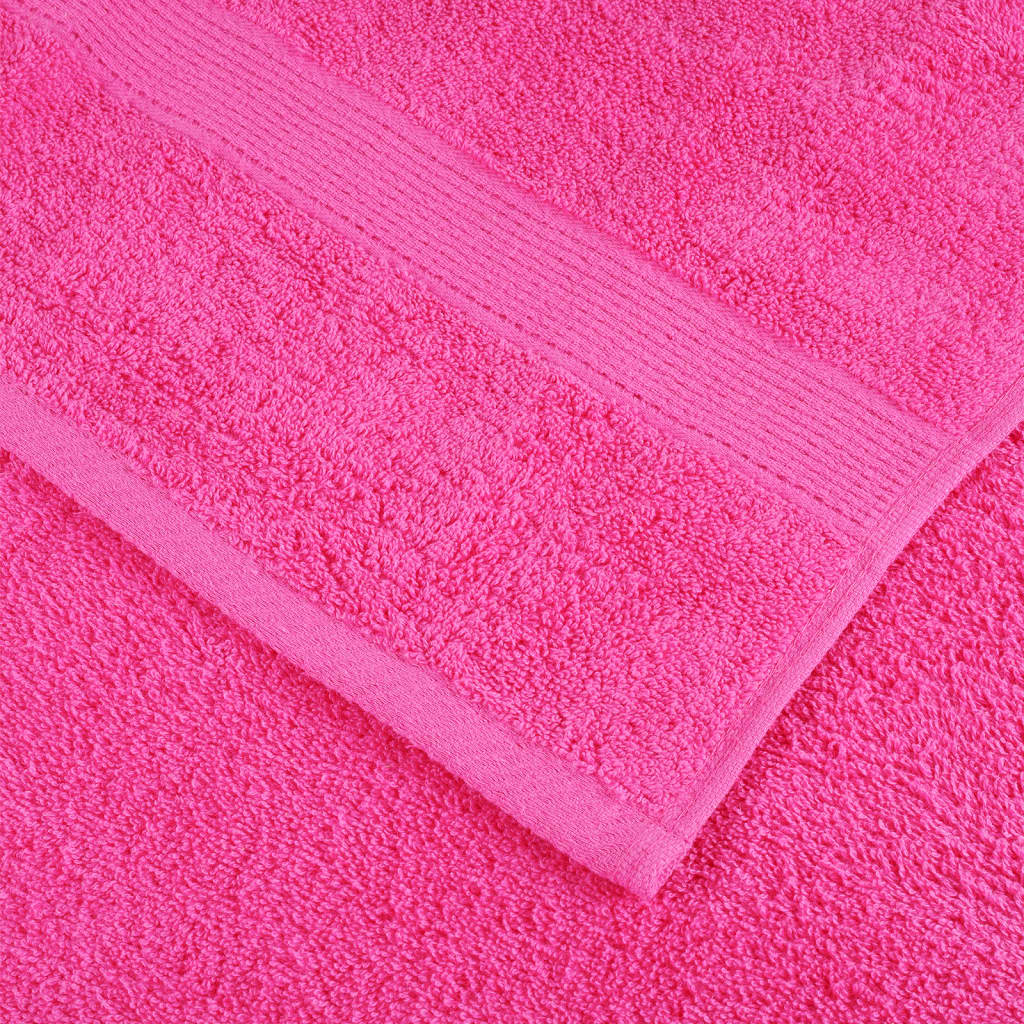vidaXL Ręczniki toaletowe Premium SOLUND 2 szt. Różowe 30x30 cm 600 gsm