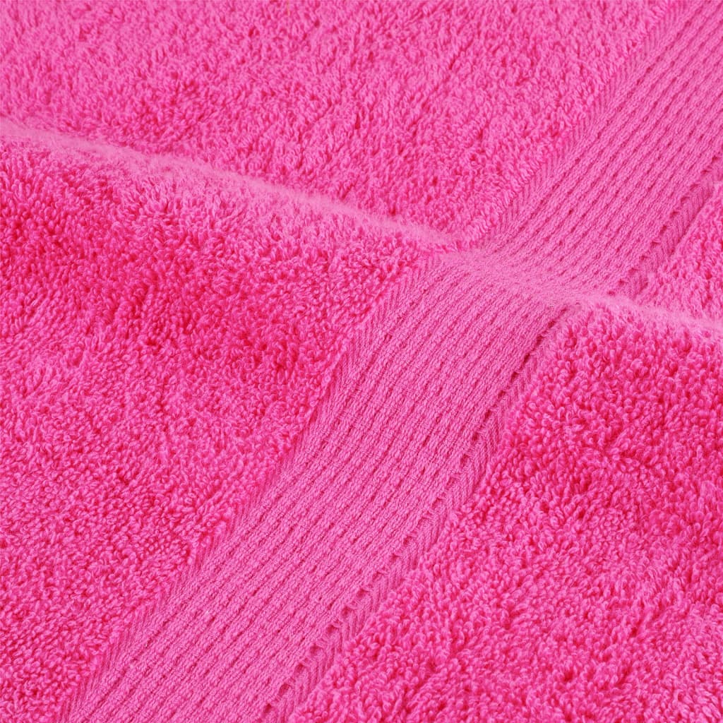 vidaXL Ręczniki premium SOLUND, 2 szt., różowe, 70x140 cm, 600 g/cm²