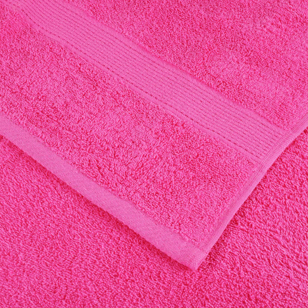 vidaXL Ręczniki premium SOLUND, 2 szt., różowe, 70x140 cm, 600 g/cm²