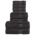 vidaXL 8-cz. zestaw ręczników premium SOLUND, antracytowy, 600 g/cm²