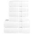 vidaXL 6-częściowy zestaw ręczników premium SOLUND, biały, 600 g/cm²