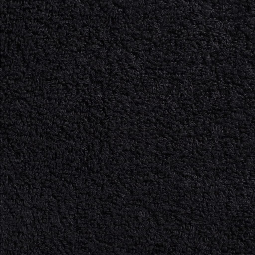 vidaXL 12-częściowy zestaw ręczników premium SOLUND, czarny, 600 g/cm²