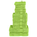 vidaXL 12-cz. zestaw ręczników premium, SOLUND, zielony, 600 g/m²