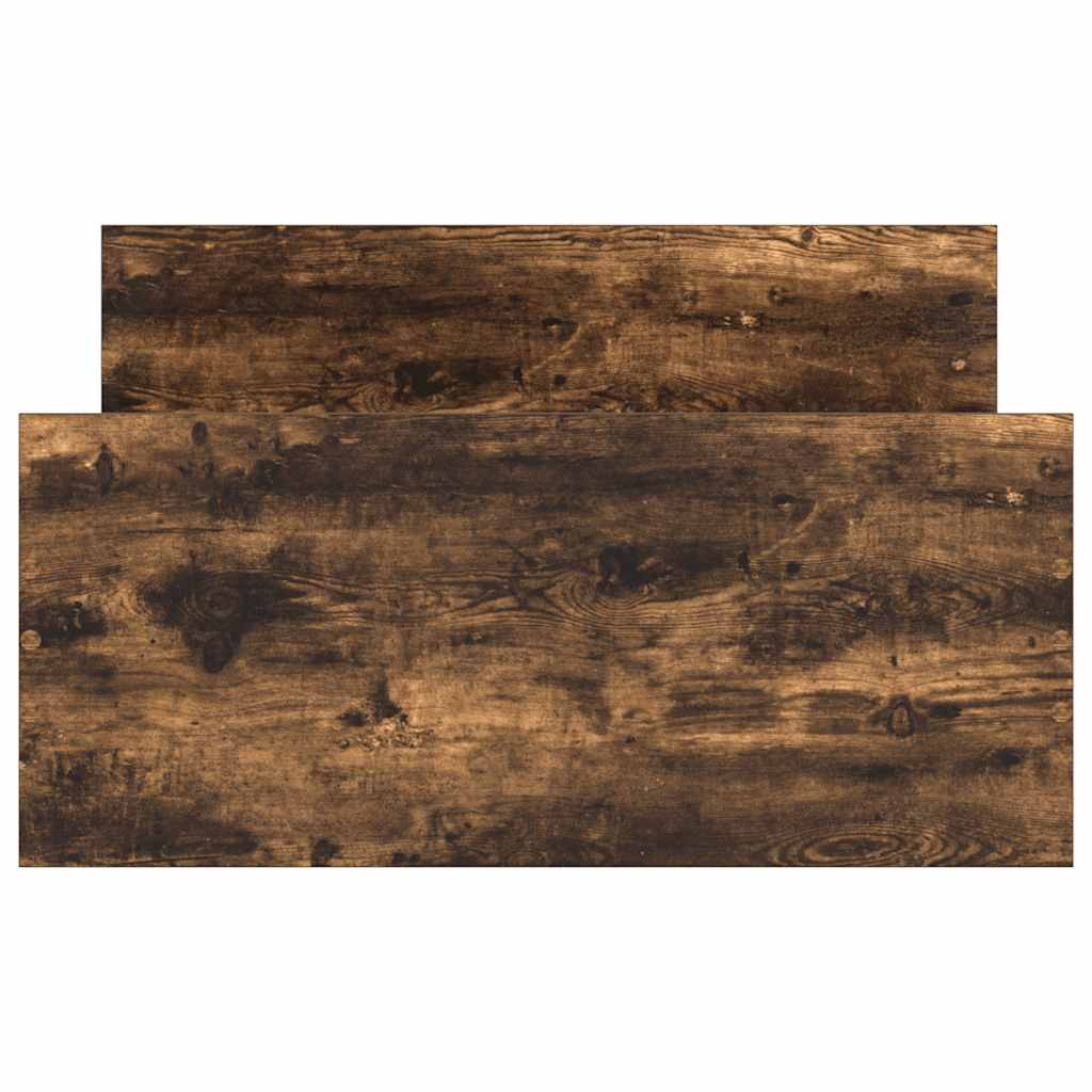 vidaXL Łóżko bez materaca, przydymiony dąb, 90x200 cm
