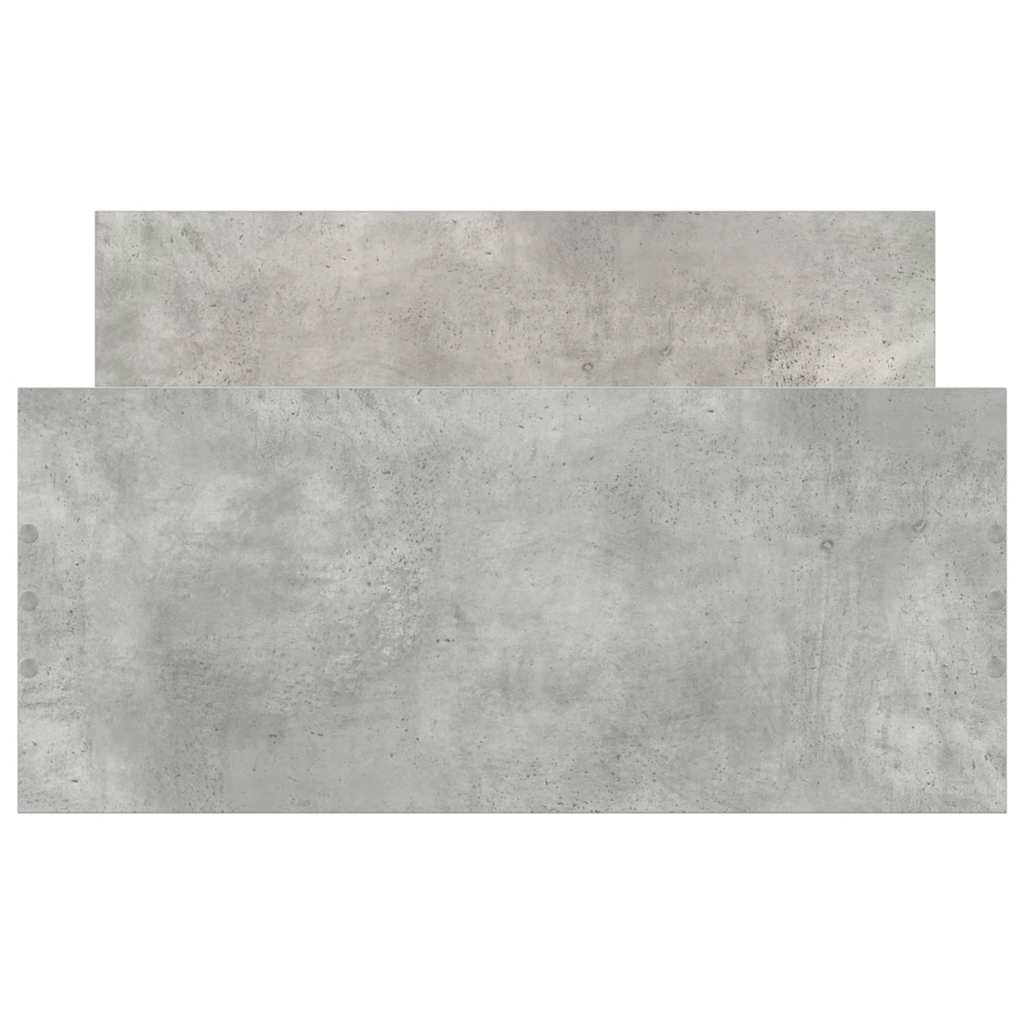 vidaXL Rama łóżka, szarość betonu, 100x200 cm, materiał drewnopochodny