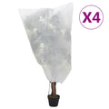 vidaXL Kaptury na rośliny, ze ściągaczami, 4 szt., 70 g/m², 0,8x1,2 m