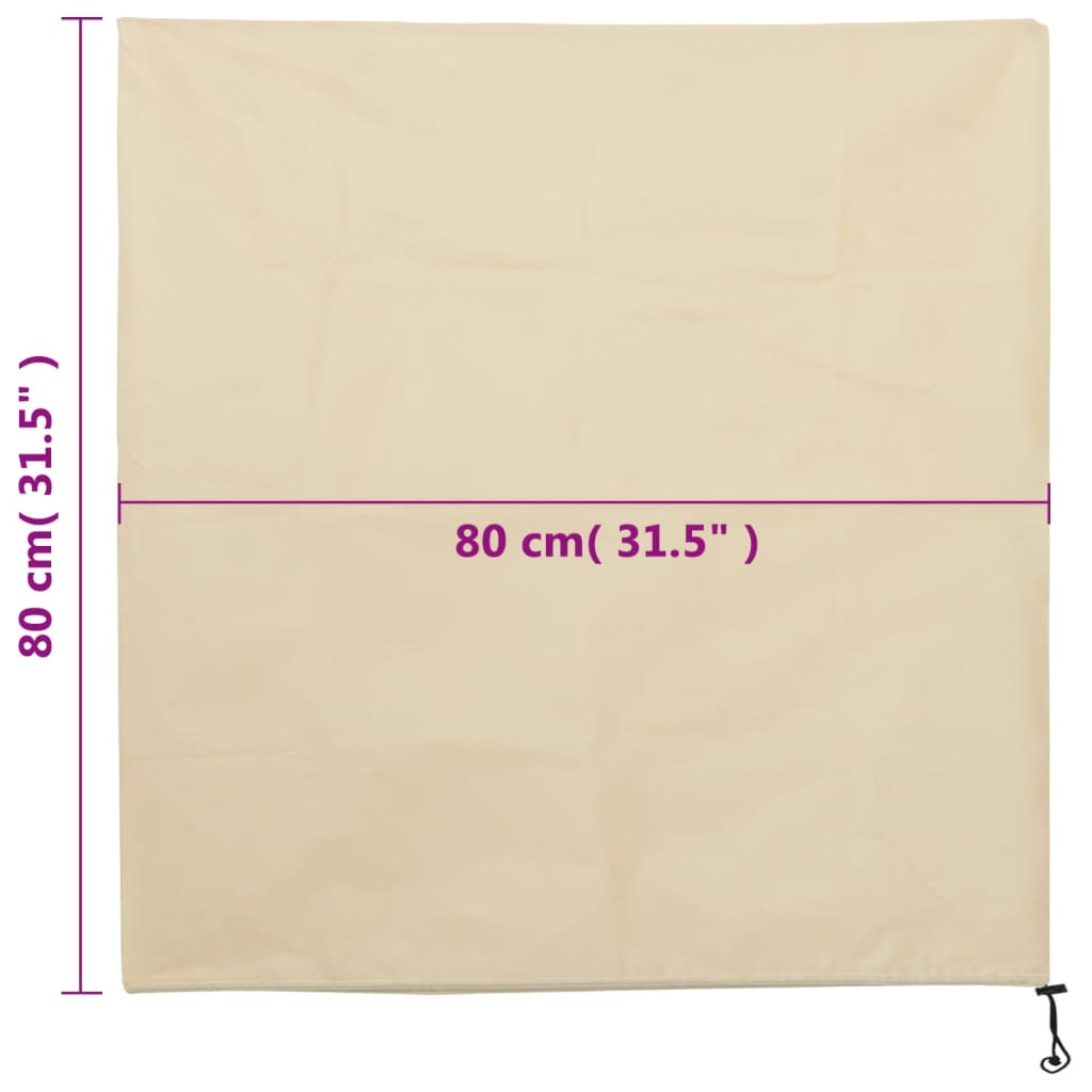 vidaXL Kaptury ochronne ze ściągaczami, 4 szt., 70 g/m², 0,8x0,8 m