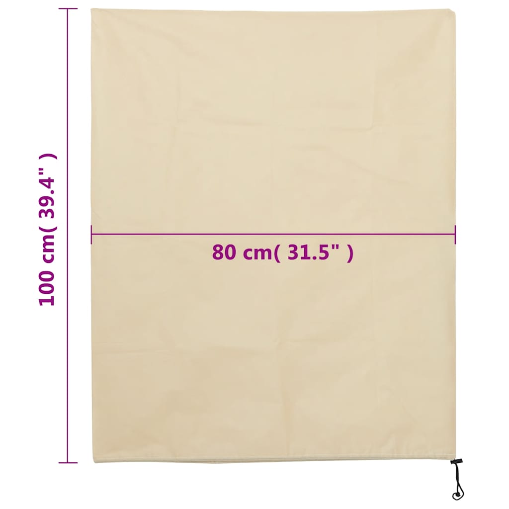 vidaXL Kaptury ochronne ze ściągaczami, 4 szt., 70 g/m², 0,8x1 m