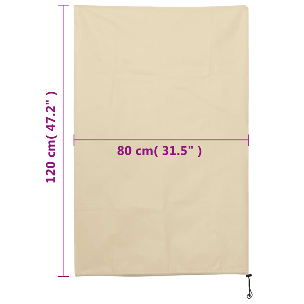 vidaXL Kaptury ochronne ze ściągaczami, 4 szt., 70 g/m², 0,8x1,2 m