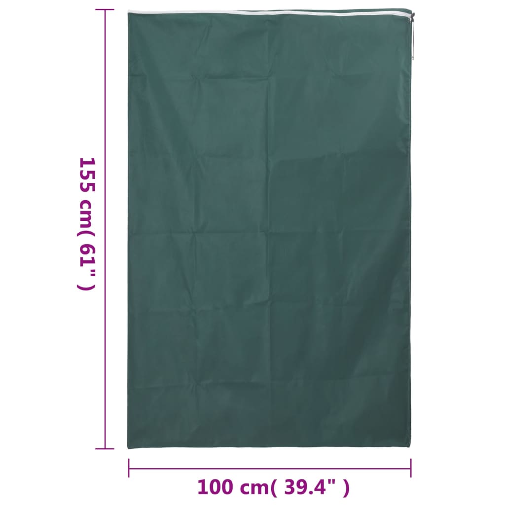 vidaXL Kaptury ochronne na rośliny, suwak, 2 szt., 70 g/m², 1x1,55 m