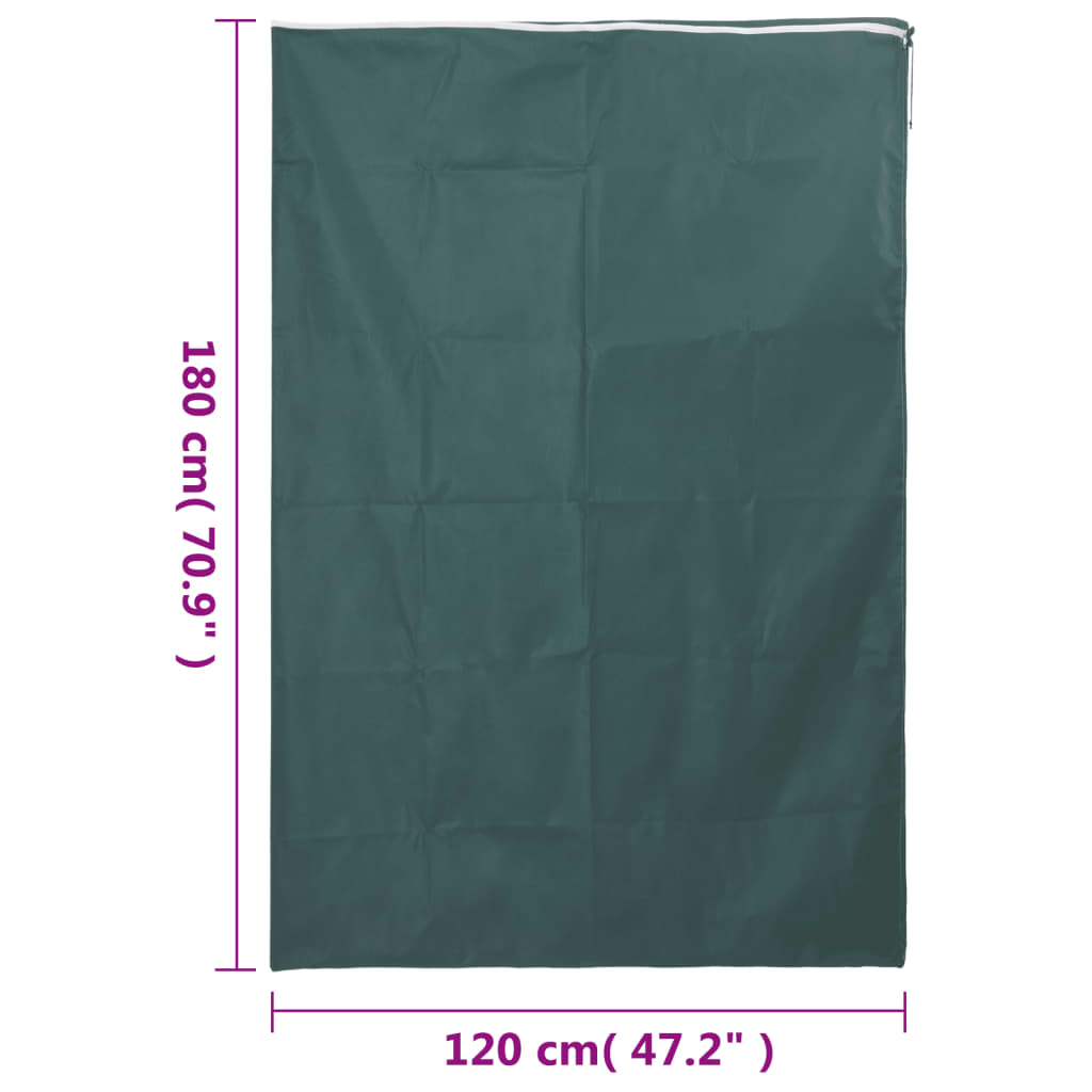 vidaXL Kaptury ochronne z suwakami, 2 szt., 70 g/m², 1,2x1,8 m