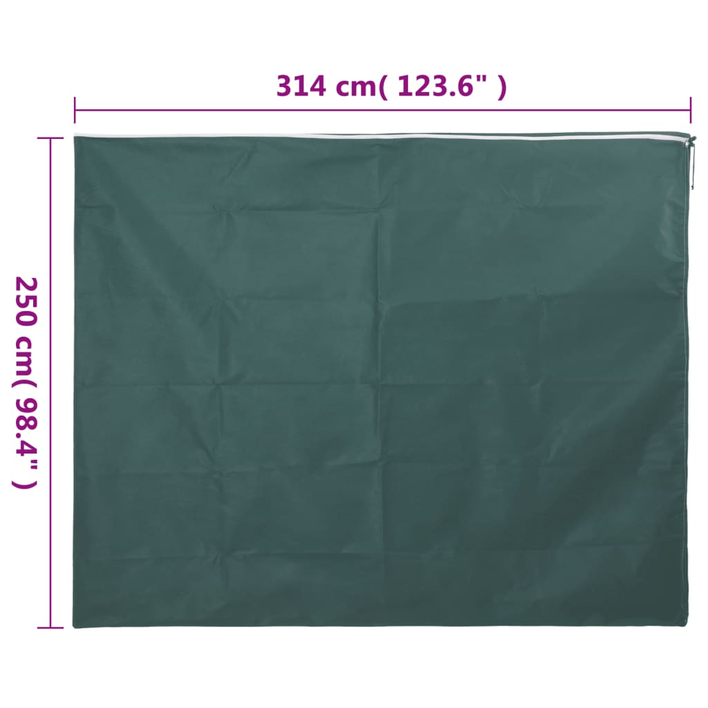 vidaXL Kaptur ochronny na rośliny, z suwakiem, 70 g/m², 3,14x2,5 m