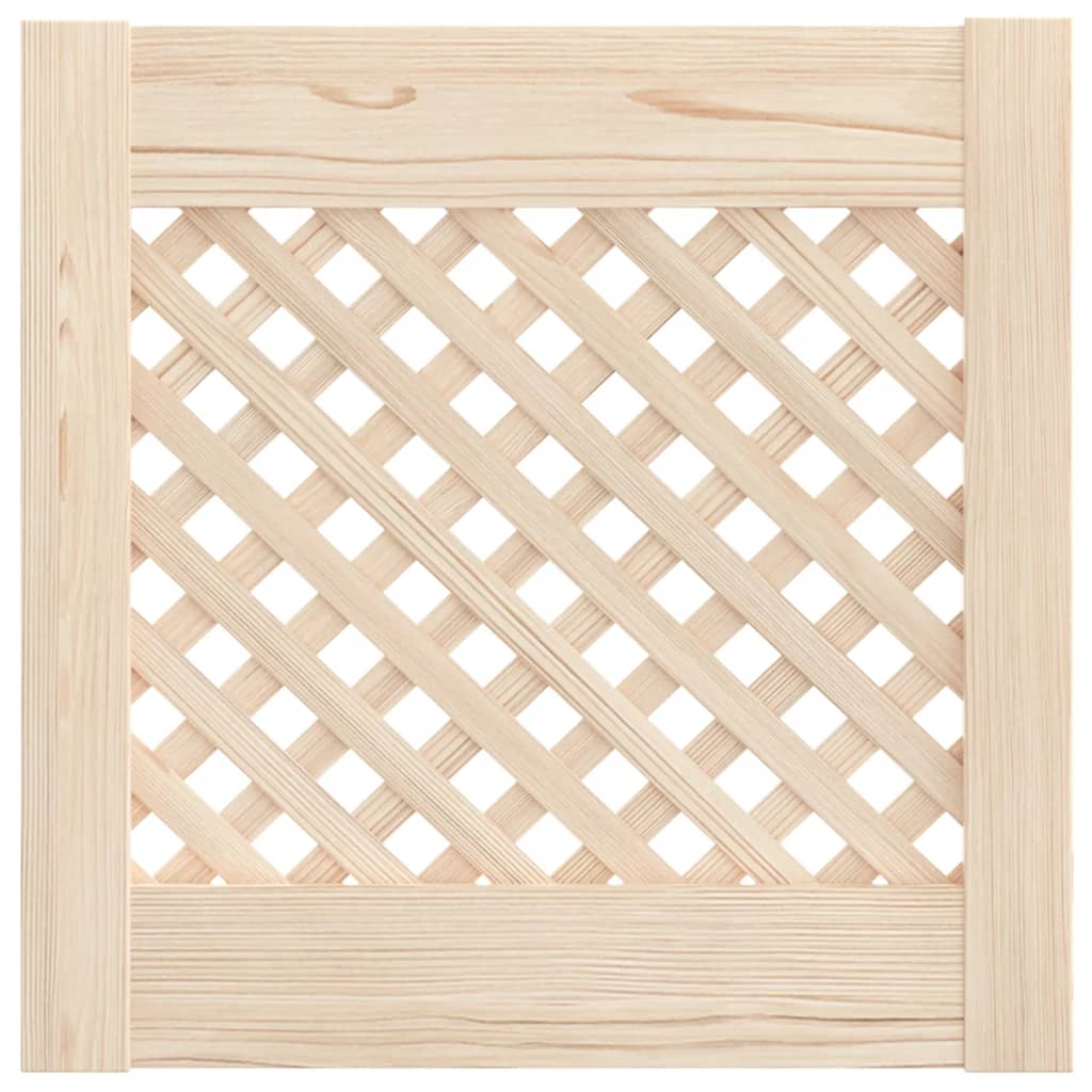 vidaXL Drzwiczki do szafki, z kratką, 2 szt., 39,5x39,5 cm, sosnowe