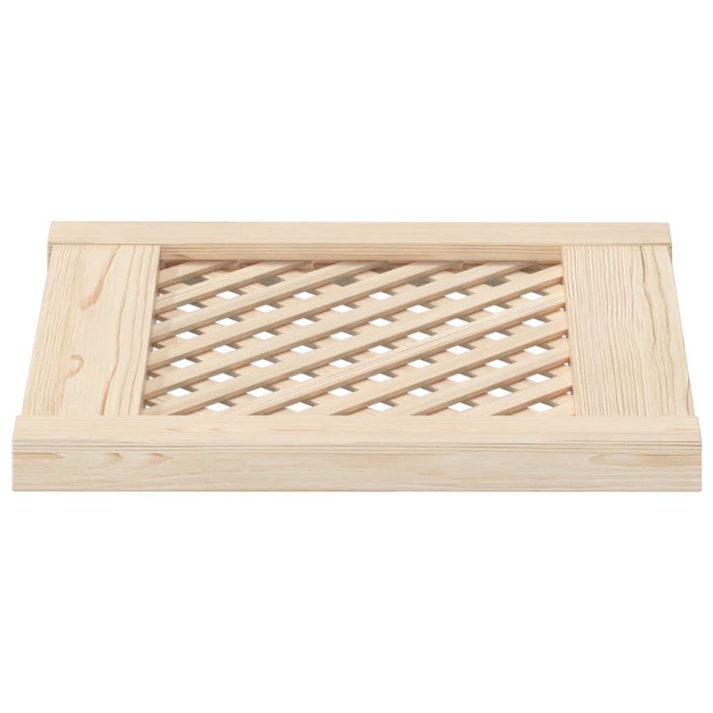 vidaXL Drzwiczki do szafki, z kratką, 2 szt., 39,5x39,5 cm, sosnowe
