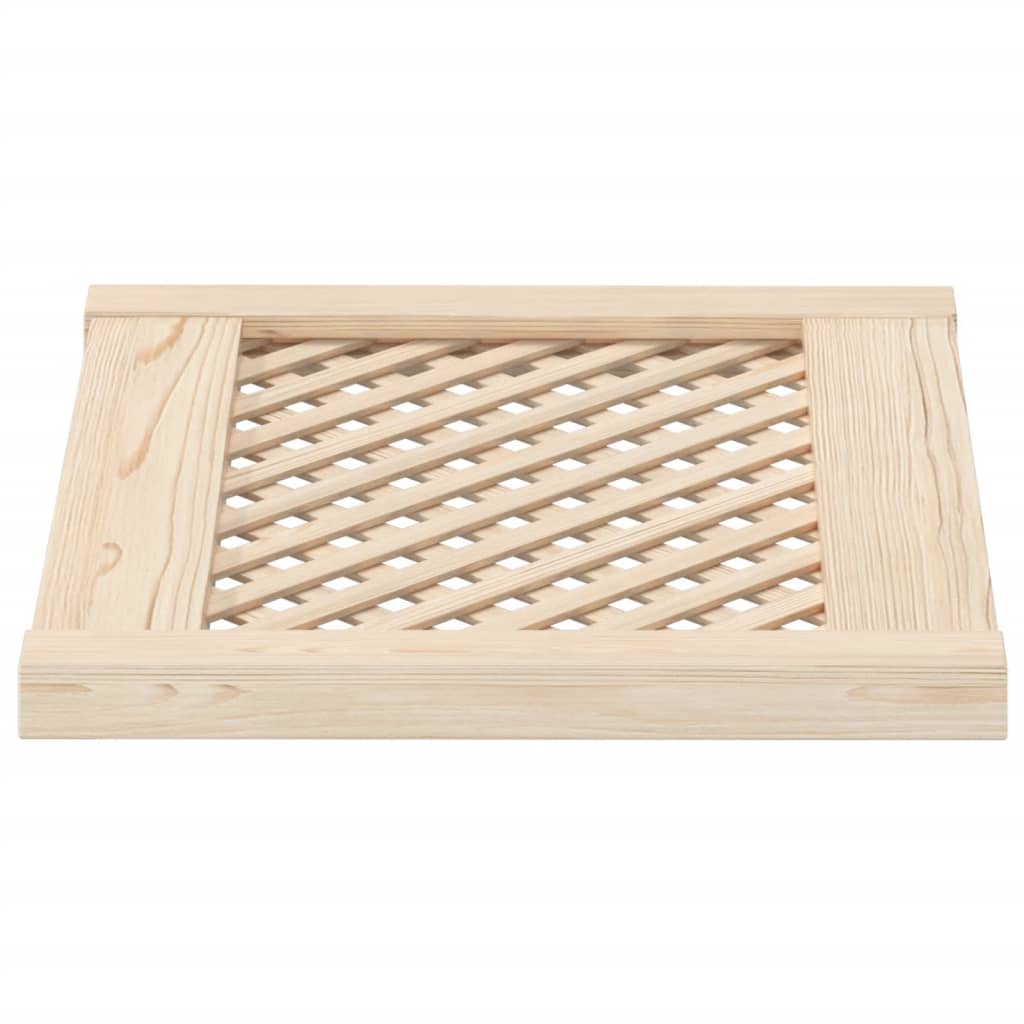 vidaXL Drzwiczki do szafki, z kratką, 2 szt., 49,5x39,5 cm, sosnowe