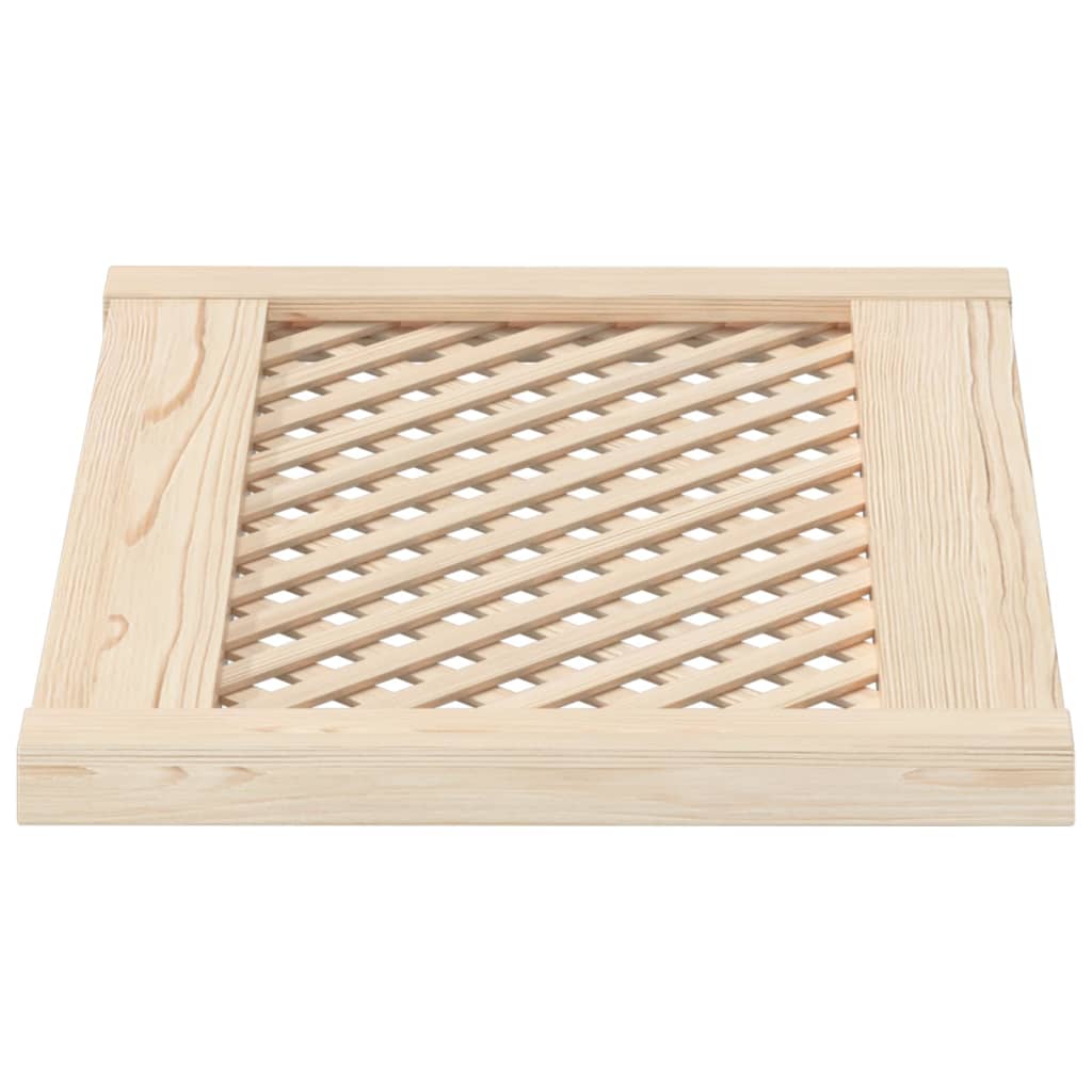 vidaXL Drzwiczki do szafki, z kratką, 2 szt., 59,5x39,5 cm, sosnowe