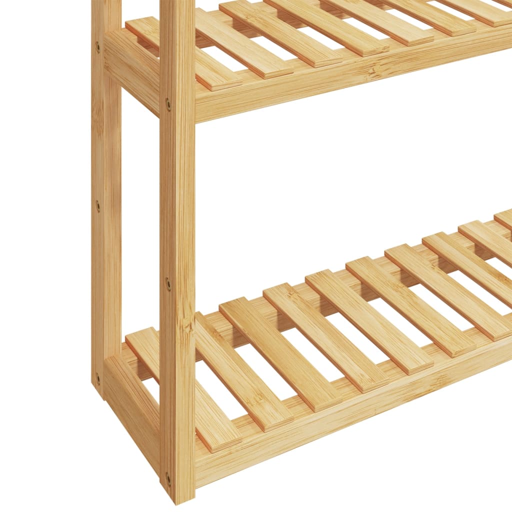 vidaXL Ścienna półka łazienkowa, 3-poziomowa, 60x15x54 cm, bambus
