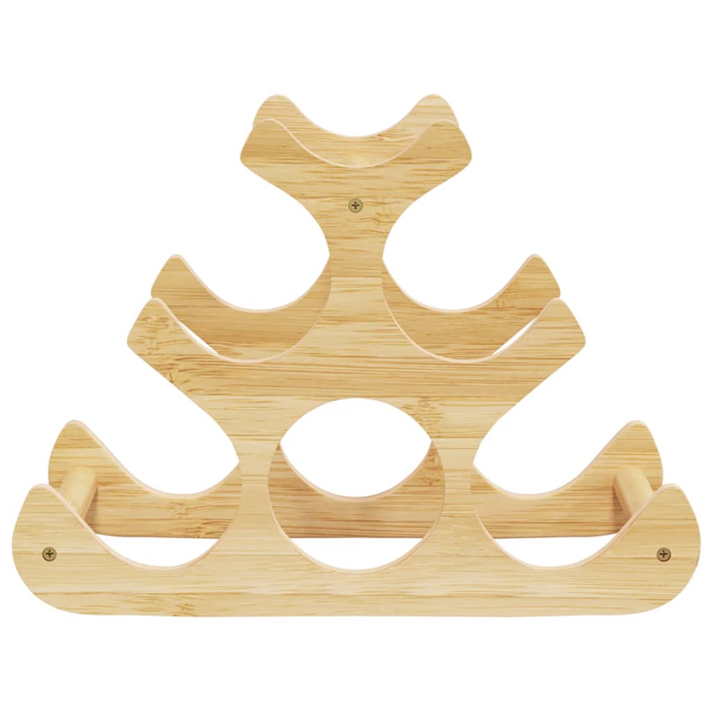 vidaXL Stojak na 6 butelek wina, 35x18x25,5 cm, bambus