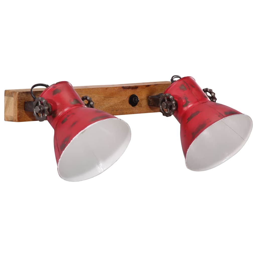 vidaXL Kinkiet, 25 W, postarzany czerwony, 45x25 cm, E27