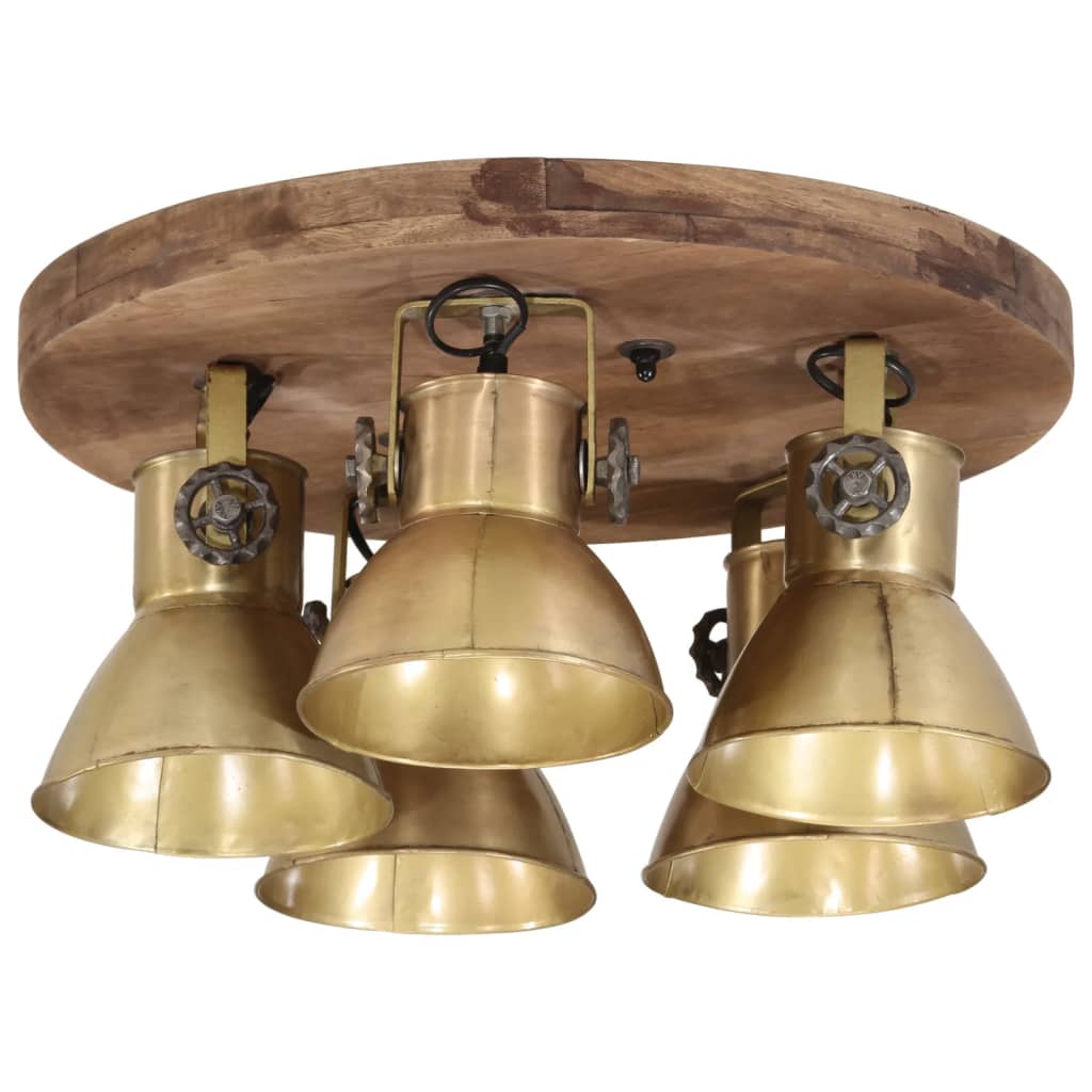 vidaXL Lampa sufitowa, 25 W, antyczny mosiądz, 50x50x25 cm, E27