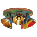 vidaXL Lampa sufitowa 25 W, wielokolorowa, 50x50x25 cm, E27