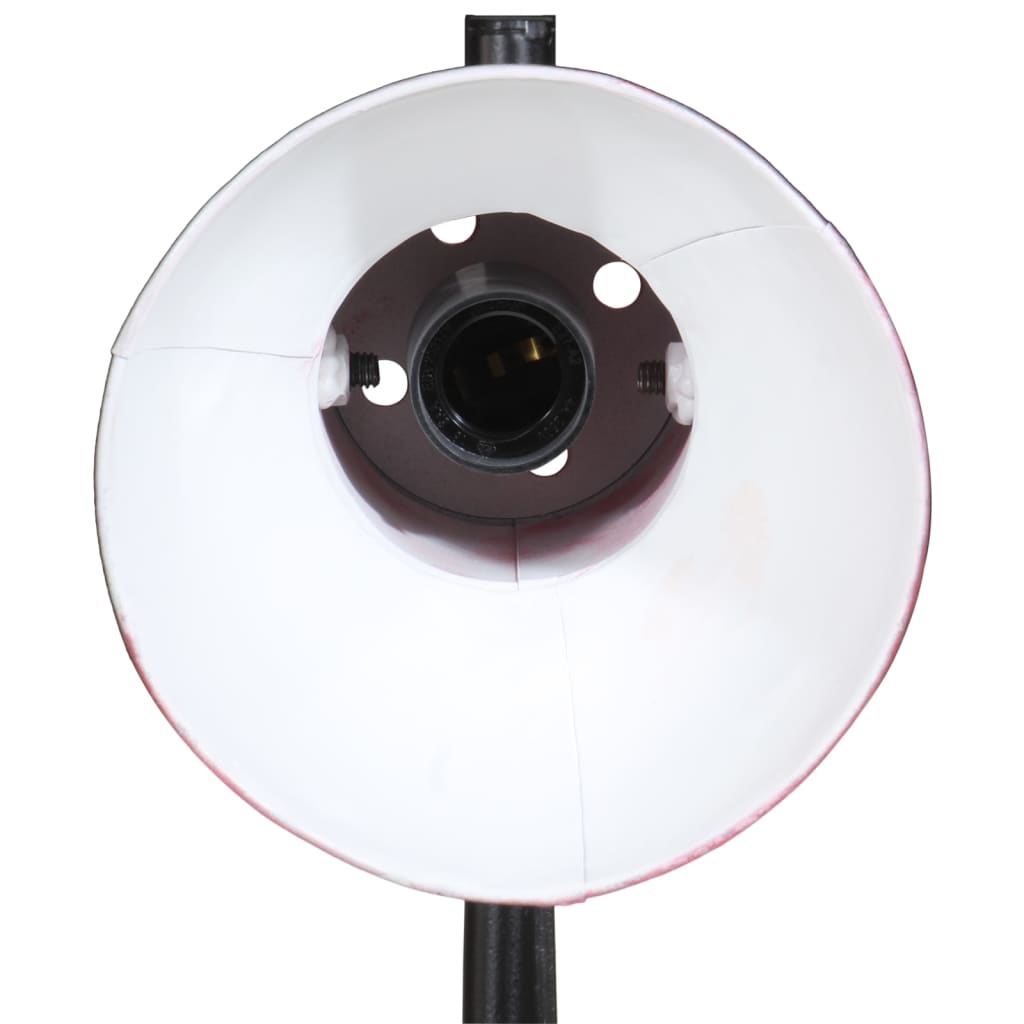 vidaXL Lampa stojąca, 25 W, postarzany czerwony, 25x25x90/160 cm, E27