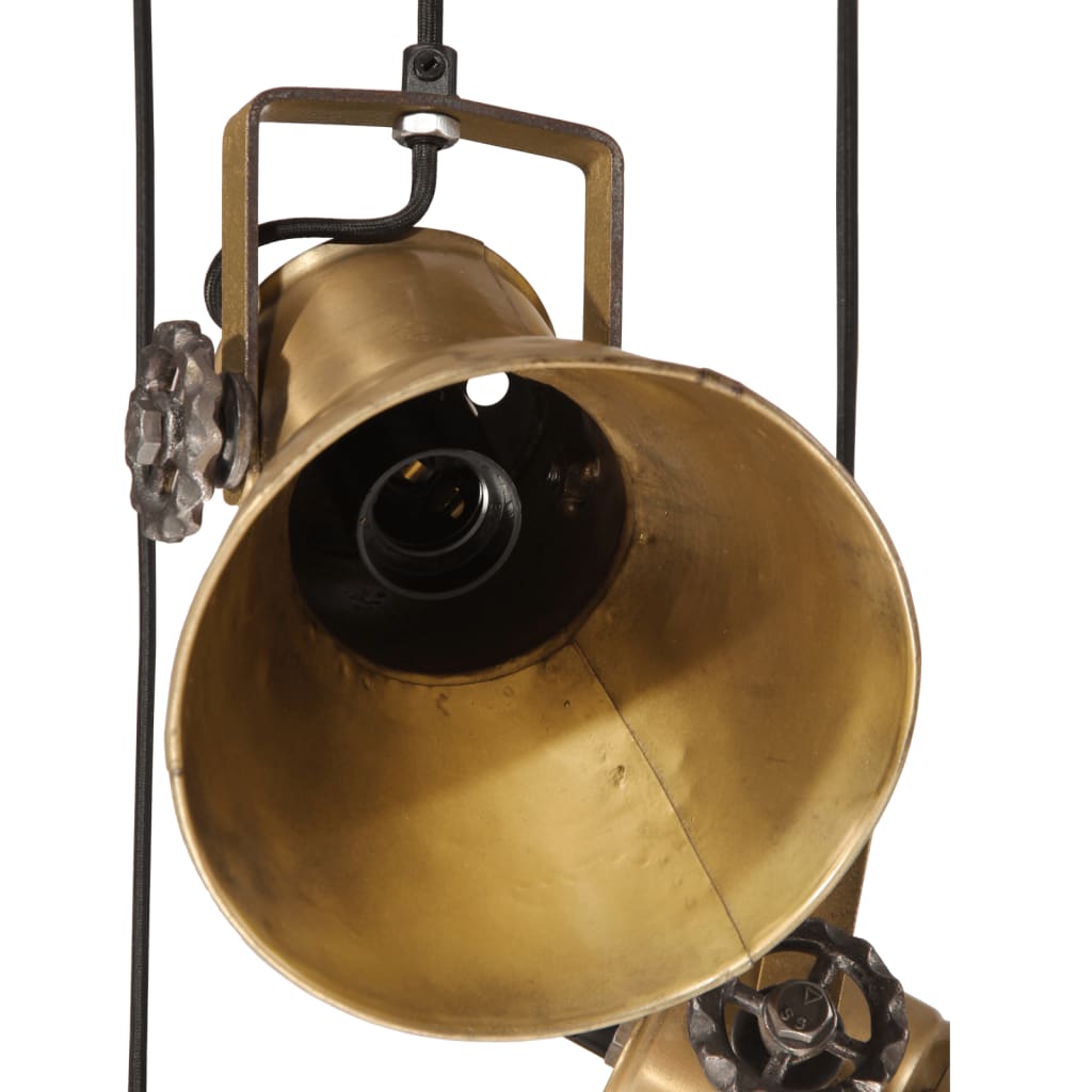 vidaXL Lampa wisząca, 25 W, antyczny mosiądz, 30x30x100 cm, E27