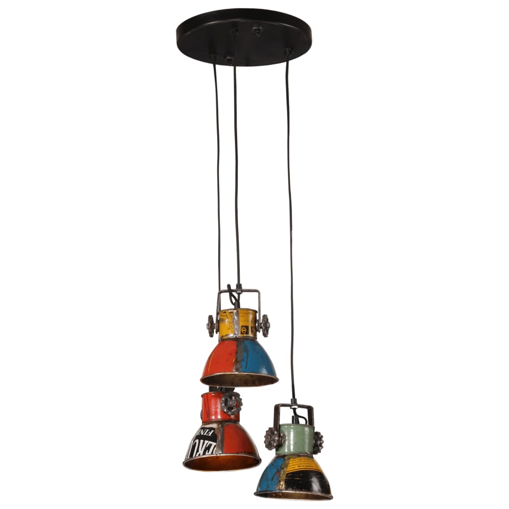 vidaXL Lampa wisząca, 25 W, wielokolorowa, 30x30x100 cm, E27
