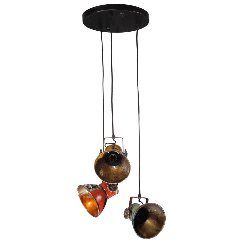 vidaXL Lampa wisząca, 25 W, wielokolorowa, 30x30x100 cm, E27