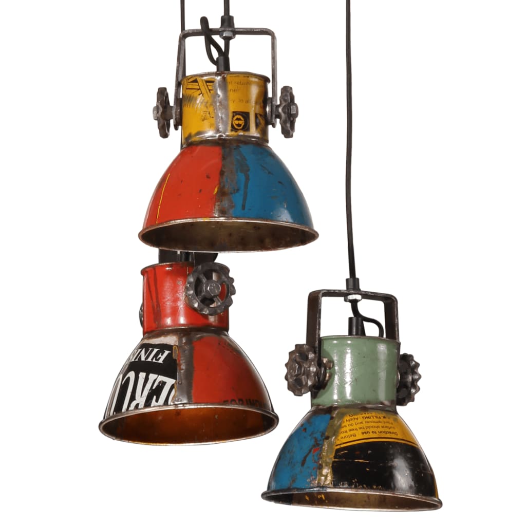 vidaXL Lampa wisząca, 25 W, wielokolorowa, 30x30x100 cm, E27
