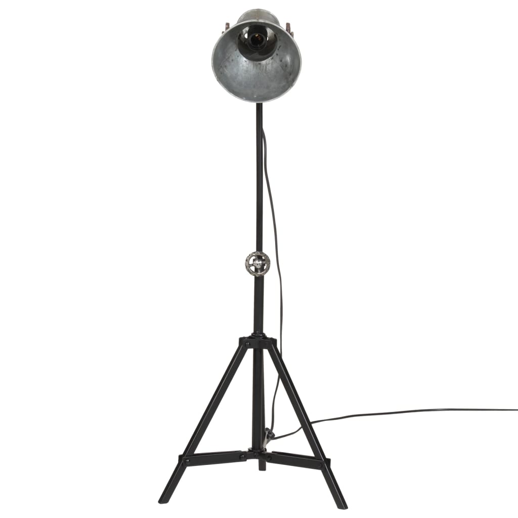 vidaXL Lampa wisząca, 25 W, srebro vintage, 35x35x65/95 cm, E27