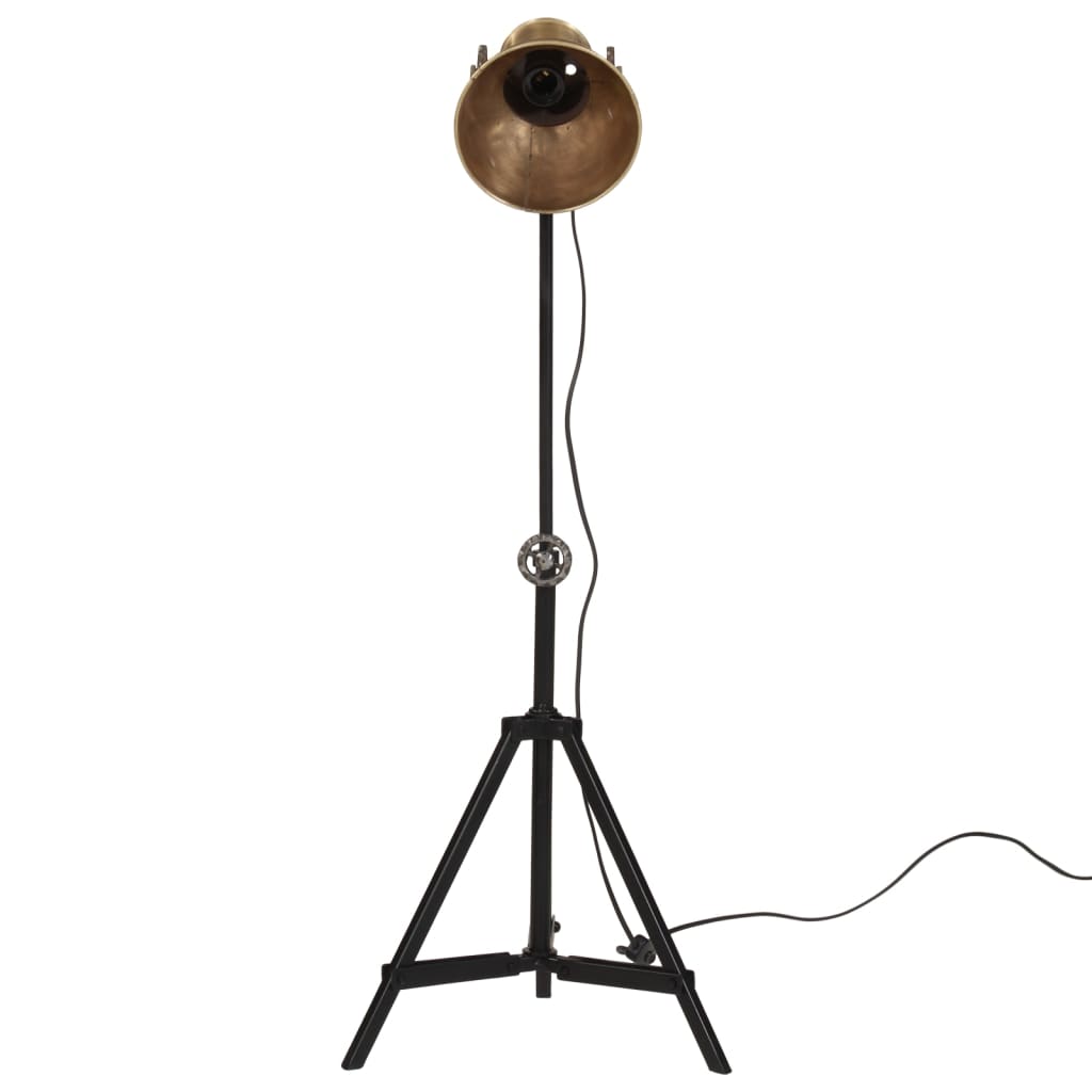 vidaXL Lampa stołowa, 25 W, antyczny mosiądz, 35x35x65/95 cm, E27