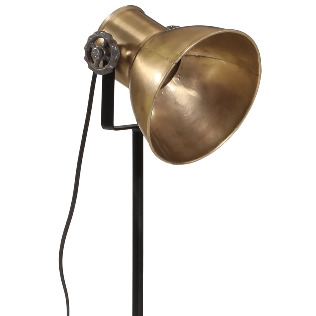 vidaXL Lampa stołowa, 25 W, antyczny mosiądz, 35x35x65/95 cm, E27