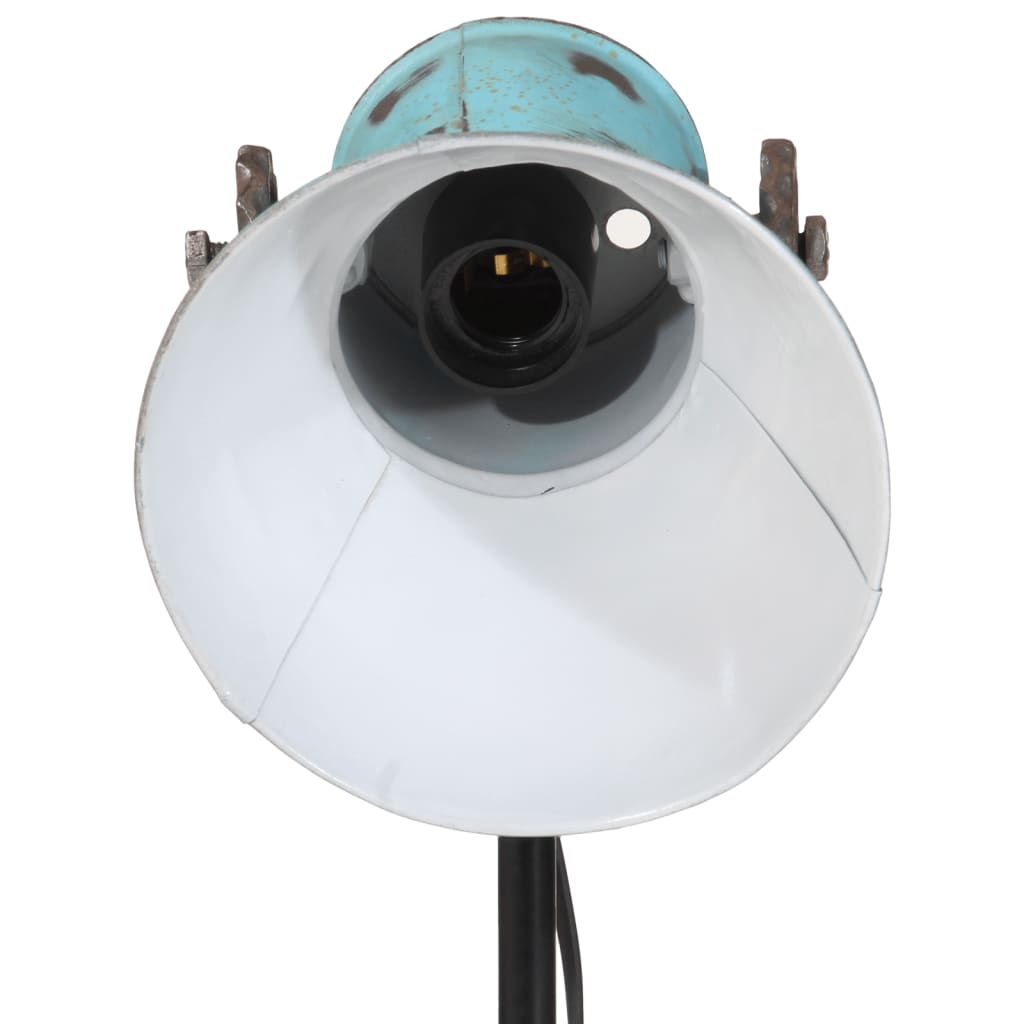 vidaXL Lampa stojąca, 25 W, postarzany niebieski, 35x35x65/95 cm, E27
