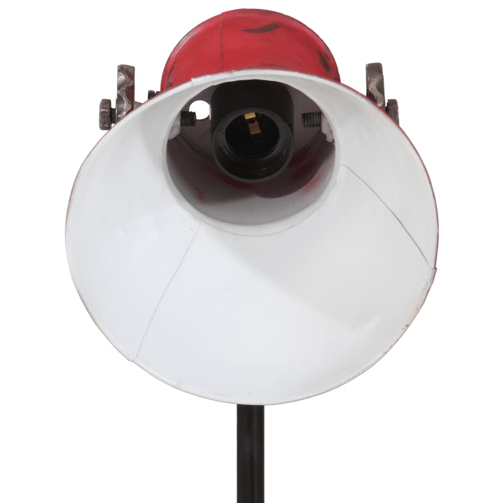 vidaXL Lampa stojąca, 25 W, postarzany czerwony, 35x35x65/95 cm, E27