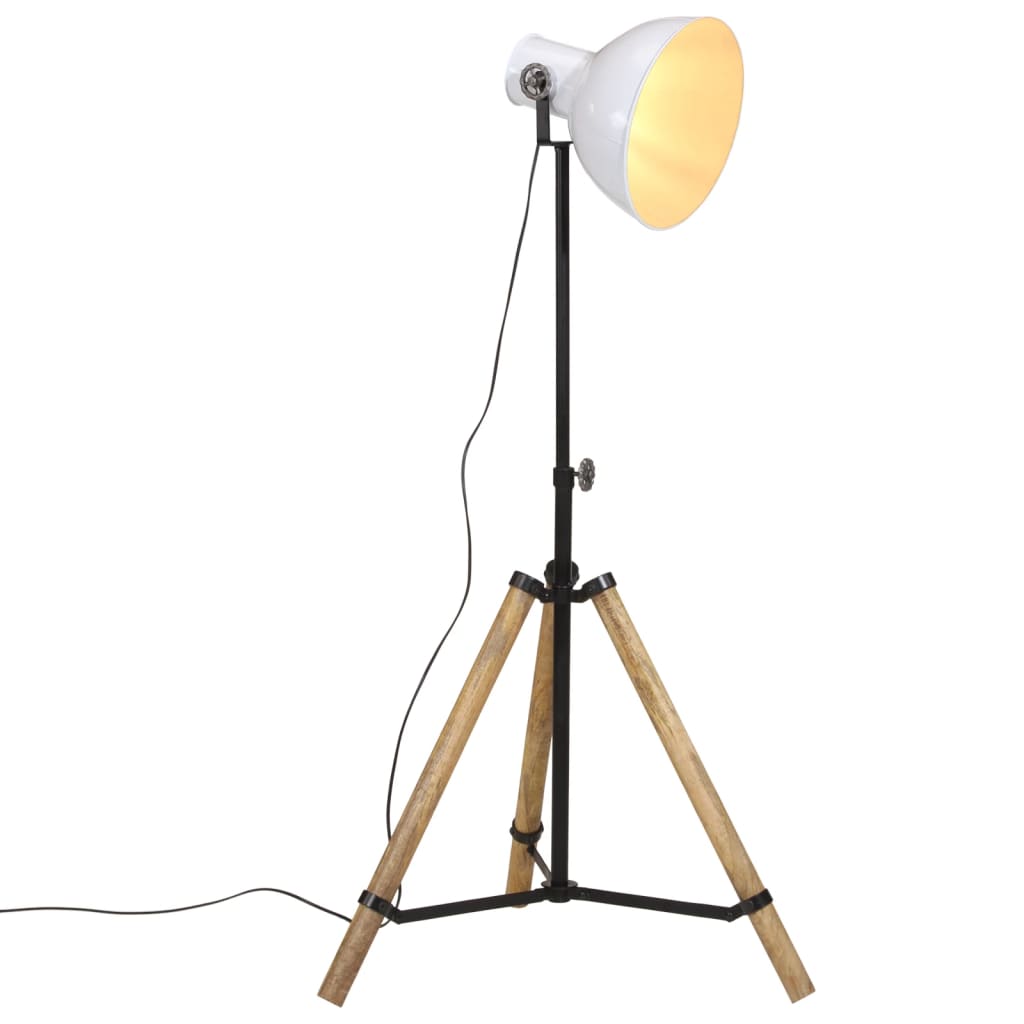 vidaXL Lampa stojąca, 25 W, biała, 75x75x90-150 cm, E27