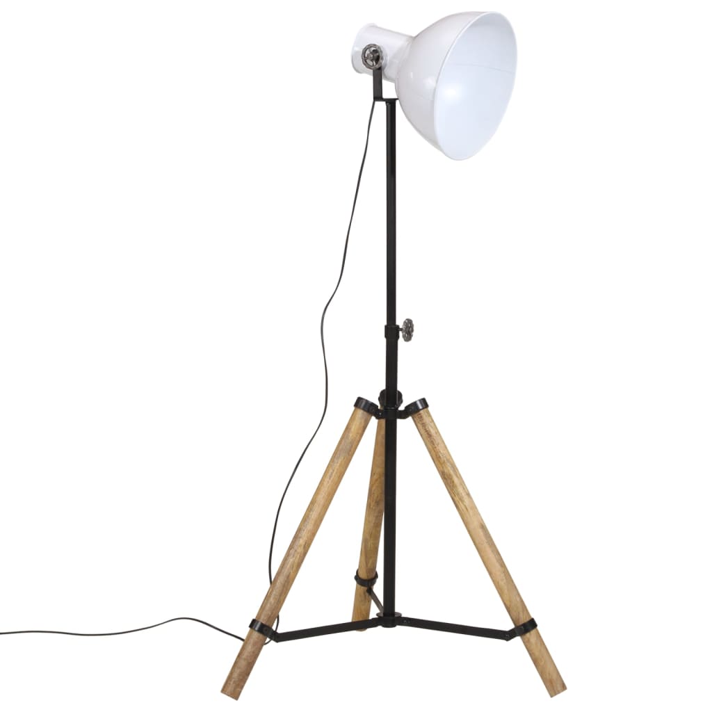 vidaXL Lampa stojąca, 25 W, biała, 75x75x90-150 cm, E27