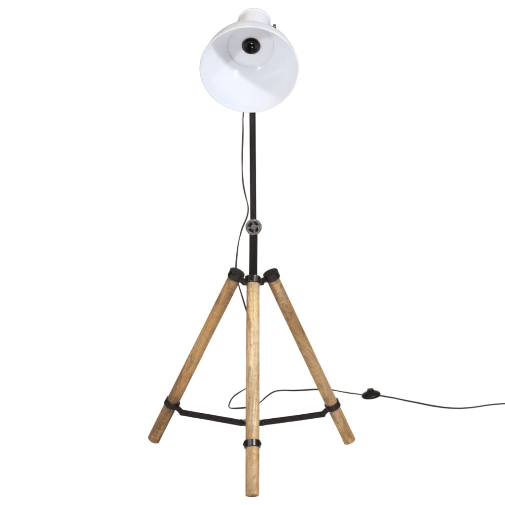 vidaXL Lampa stojąca, 25 W, biała, 75x75x90-150 cm, E27