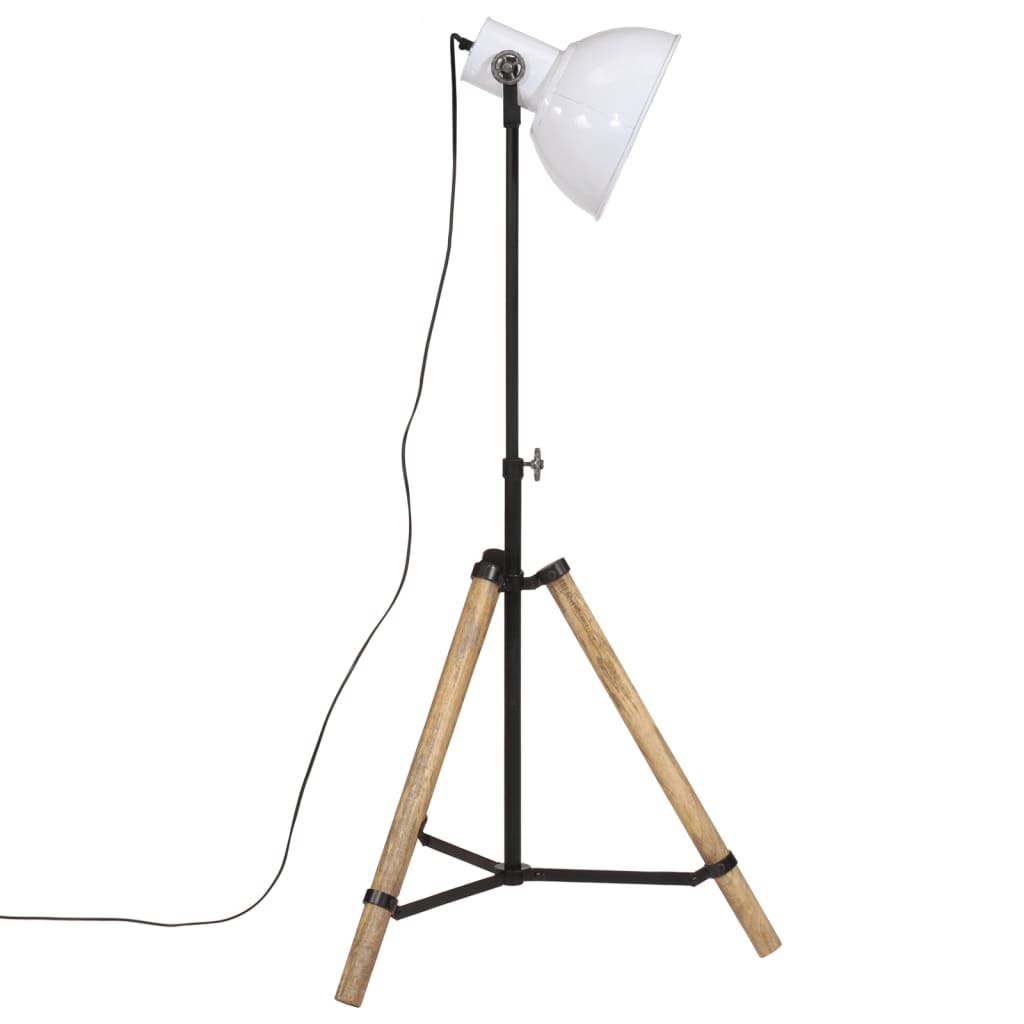 vidaXL Lampa stojąca, 25 W, biała, 75x75x90-150 cm, E27